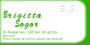 brigitta sogor business card